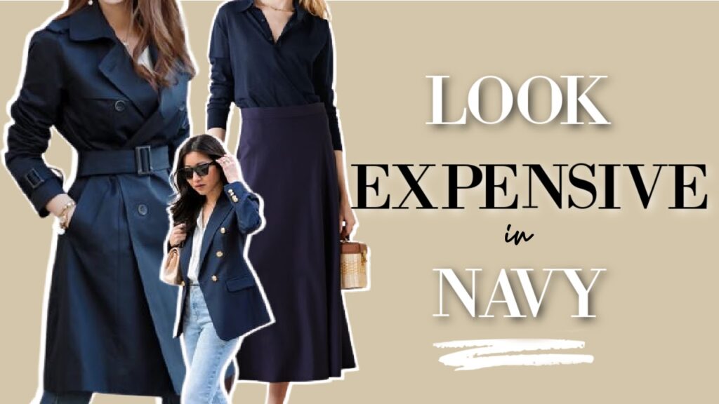 What colours can you wear with navy to look expensive