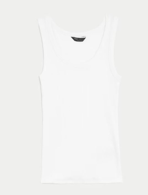 White vest top from Marks & Spencer