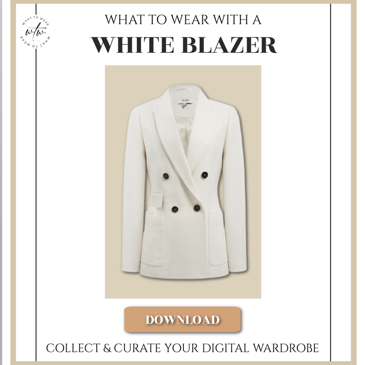 What to wear with a white blazer