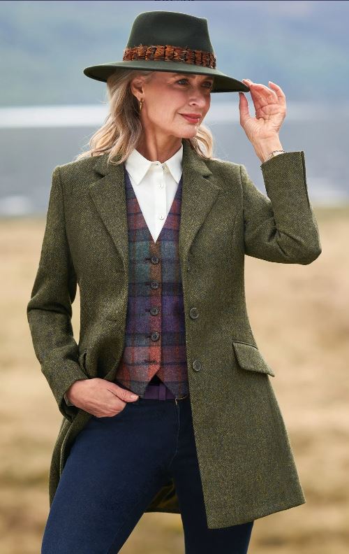 British Tweed Cheltenham Jacket English Country Chic Outfit