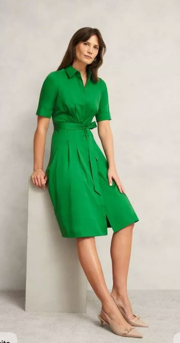 what colour shoes to wear with a green dress