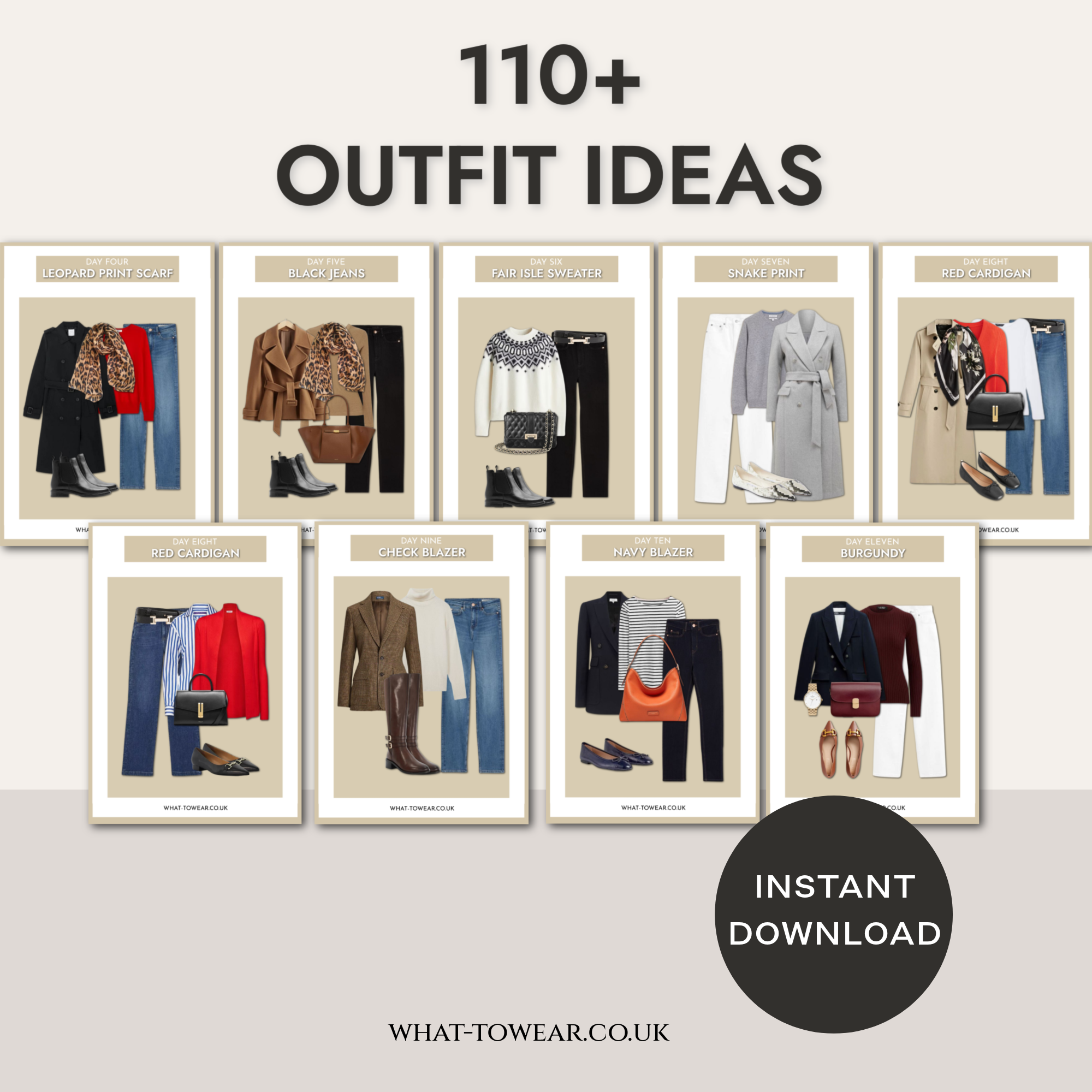 Outfit ideas download from a digital wardrobe