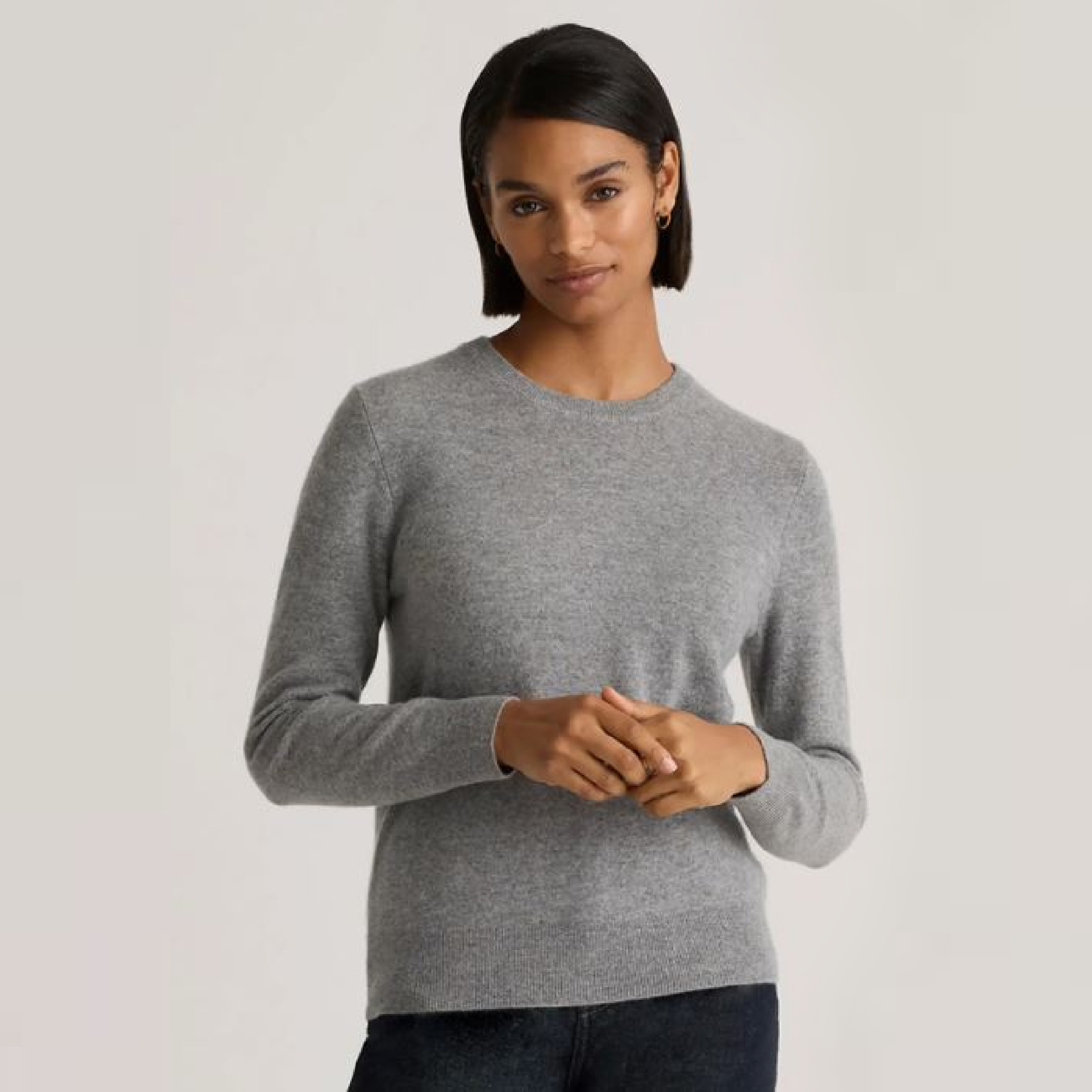 Quince Cashmere Gray Sweater 