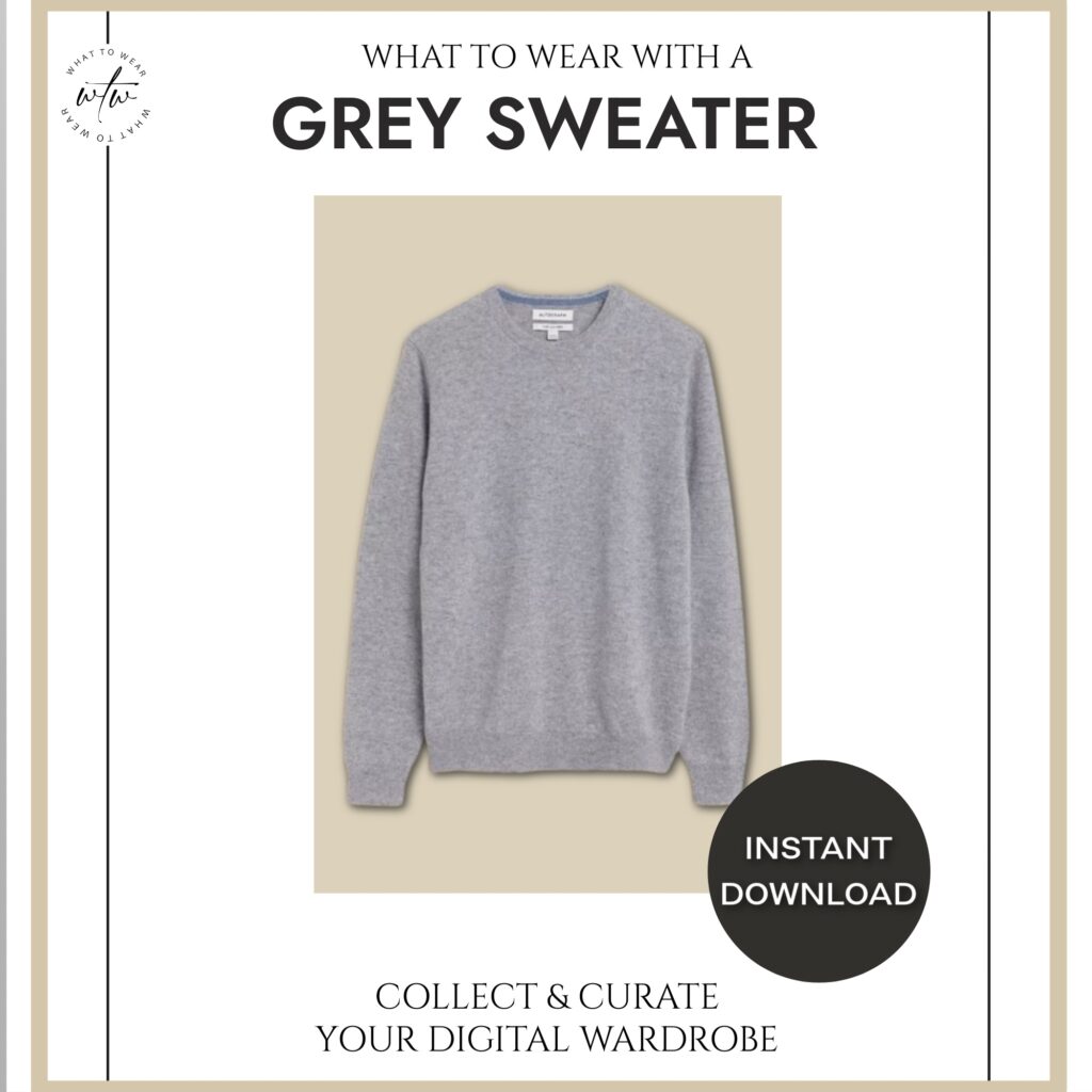 what to wear grey jumper