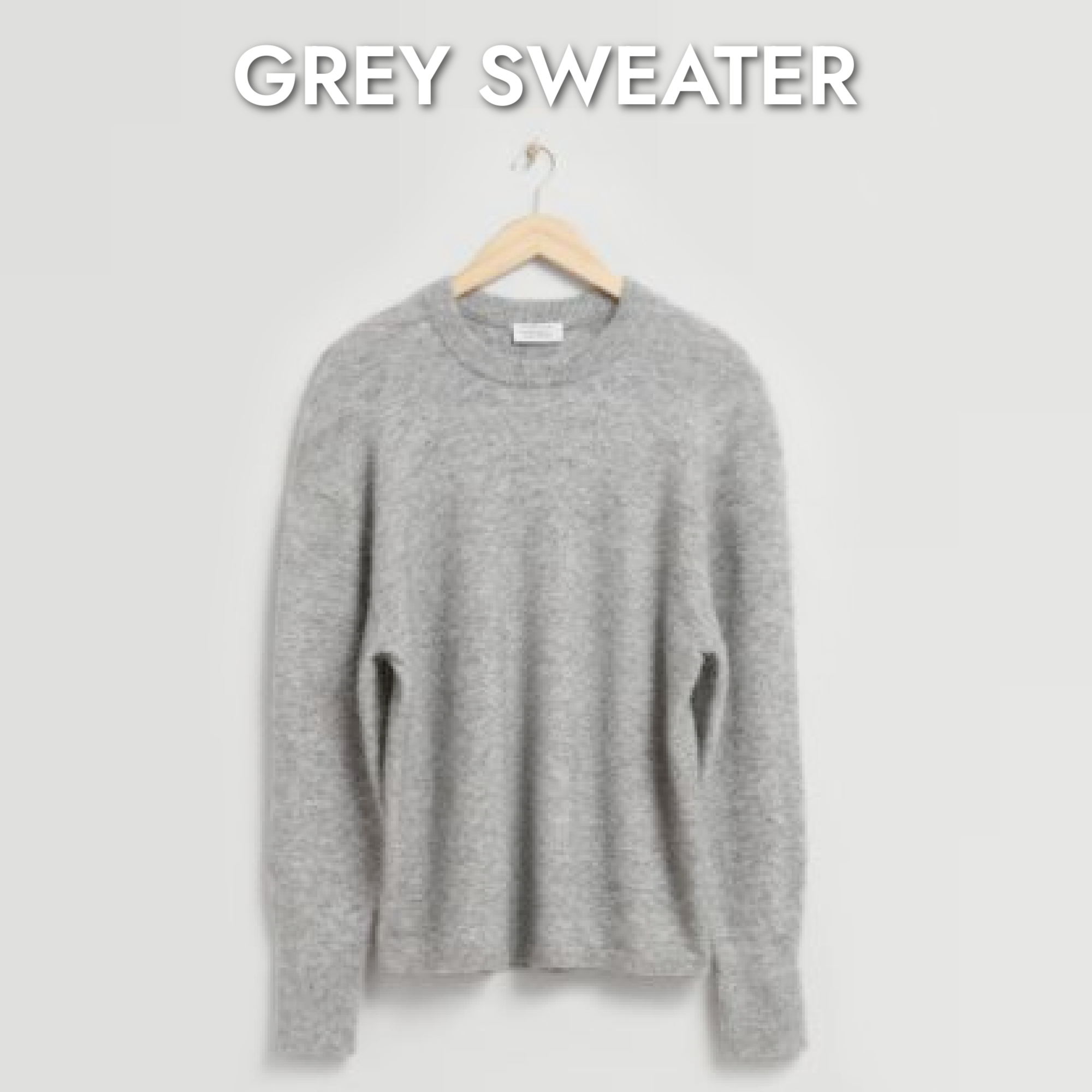 what to wear with a gray sweater