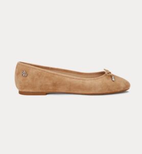 Jayna Suede Flat Ballet Shoe