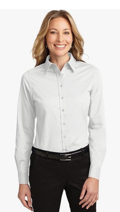 White Button Down Shirts for women