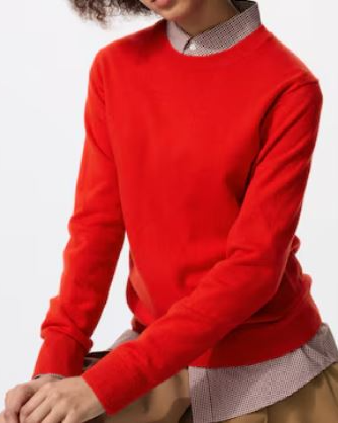 Red sweater outfits