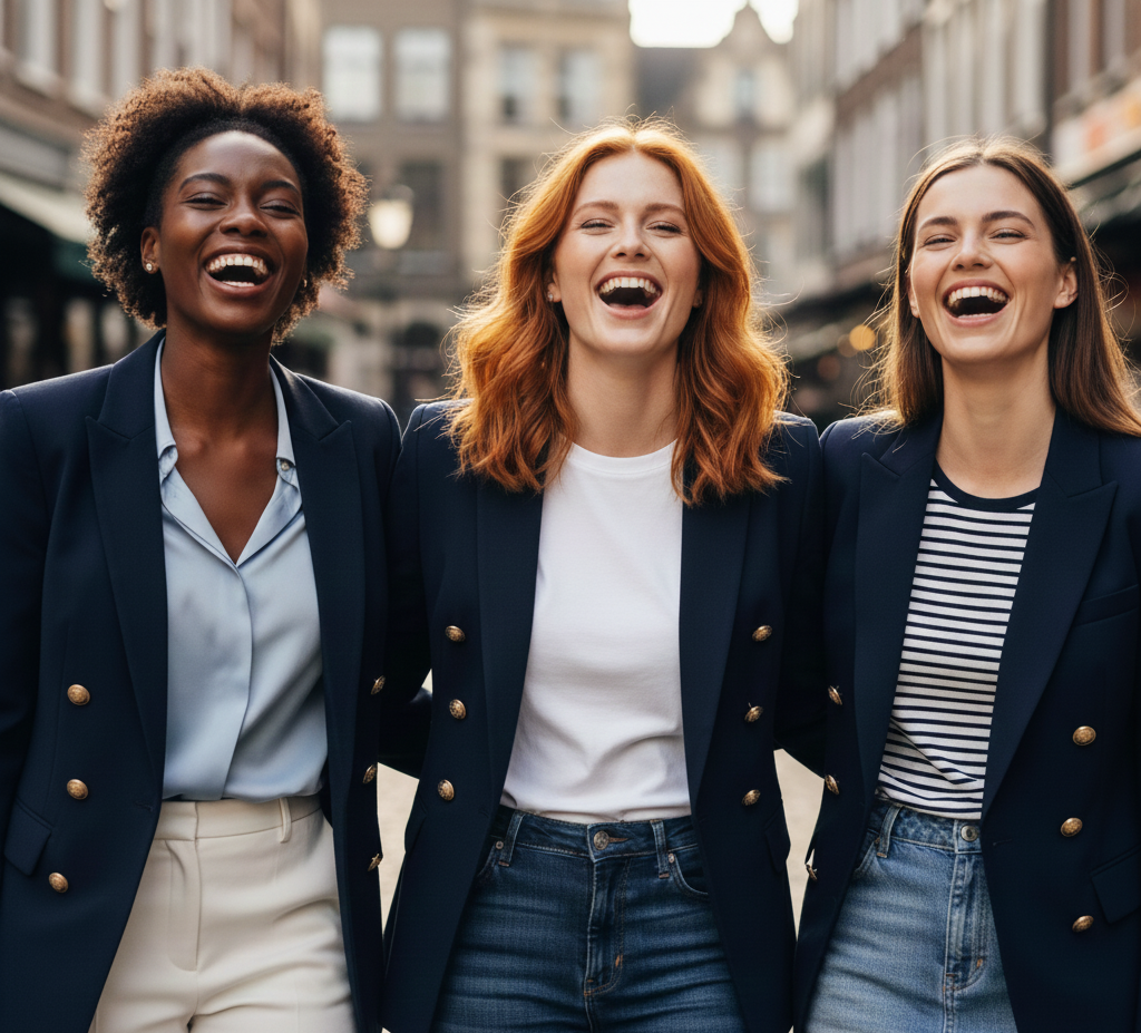 navy blazer outfits women